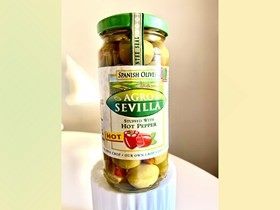 Alyvuogės įdarytos aitriajia paprika AGRO SEVILLA (Ispanija)