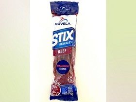 Karštai rūkytos jautienos lazdelės STIX kabanossi (Lietuva)